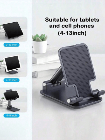 360° Rotatable Foldable Phone Stand, Adjustable Desktop Phone Holder Base Compatible With IPhone 15/15 Pro/15 Pro Max/14/13 Mini/13/13 Pro Max/12 Mini/12/12 Pro/12 Pro Max/11/11 Pro/11 Pro Max/Xs/Xs Max/XR/X/8/7, Galaxy S22 Ultra/S22+/S22/S21/S21+/S20/S20 Ultra/S10/S10+/S9/S9+, Galaxy Note 30/20+/10+/10/30s/4 A90/5 A60/5 A80, Switch And All Smartphones Compatible With IPhone, Android Phone, Gift For Birthday, Family, Friends Gifts Birthday Phone Accessories Strong Load-Bearing