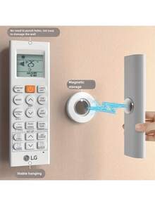 5pcs Magnetic Remote Control And WiFi Panel Holder, Self-Adhesive Magnetic Wall Mount Bracket, Suitable For Home Controllers And Smart Panels