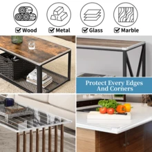 Baby Proofing, 0.4in Edge Protector Strip Clear, Thickened Silicone Soft Corner Protectors With Upgraded Pre-Taped Strong Adhesive, Edge Protectors For Sharp Corners Of Cabinets, Tables, Drawers - White - View 7