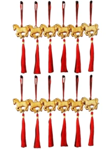 6 buc/set Anul Nou Chinezesc 2026 Anul Calului Binecuvântare Ornamente, Decorațiuni Agățate de Anul Nou, Decor de Sărbători, Favoruri de Petrecere, Cadouri de Anul Nou, Cadouri de Sărbători, Cadouri de Ziua de Naștere, Articole pentru Petrecere, Cadouri Excelente de Anul Nou - Multicolor - Vizualizare 7