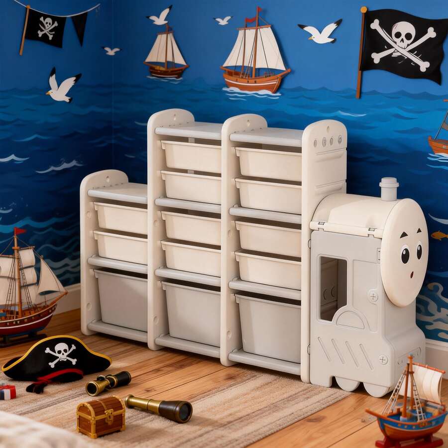 Toy Storage - White - View 1