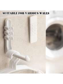 5pcs Magnetic Remote Control And WiFi Panel Holder, Self-Adhesive Magnetic Wall Mount Bracket, Suitable For Home Controllers And Smart Panels