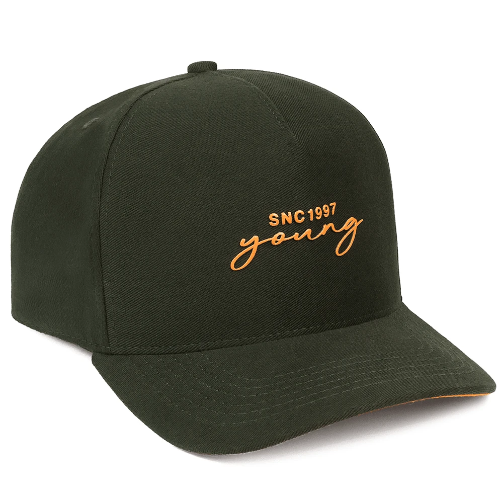 Basic Urban Closed Trucker Cap With Adjustable Curved Brim - Original Young - Green - View 1