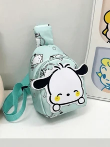 轻便防水帆布斜挎包，可爱卡通图案迷你单肩包，可调节肩带，适合上学、购物、旅行，是送给学生和护士的精美礼物。 - 彩色 - 查看 2