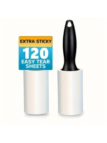 Quitapelos para mascotas, súper pegajoso, fácil de rasgar, sin fragancia, no impermeable, para uso corporal, adecuado para muebles, ropa y alfombras, limpieza de pelo de perro y gato - Blanco y Negro - Ver 4