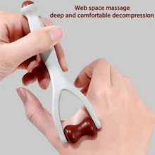 Nuevo rodillo de masaje de madera multifuncional para los dedos - Blanco - Ver 4