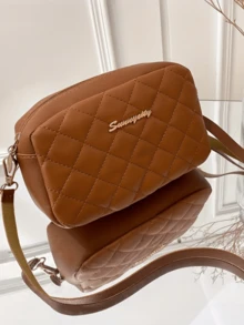 2026新款时尚黑色刺绣包女士斜挎包单肩包凌格斜挎包手提包单肩包女包 - 黑色 - 查看 7