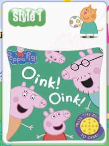 Conjunto de Almofada de Pelúcia com Tema de Desenho Animado Peppa Pig e George como Presente de Aniversário - Multicolorido - Visão 4