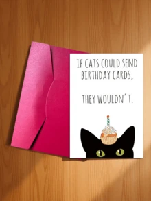 1. “如果猫咪会寄生日贺卡，但它们不会寄” 生日贺卡，附信封，表达爱意，适合送给朋友、丈夫、男友、妻子、女友、家人、兄弟姐妹、父母、伴侣、同事、同学、爱人和挚友，用于生日祝福 - C - 查看 6