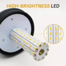 Heavy Duty Amber Rotating Warning Light - 40/60/80 LED Beads, 12-24V, High Brightness, Easy Installation Vehicle Safety Accessory, Sturdy Construction, Equipped With LED Controller, Suitable For Truck And Car LED Courtesy Lights