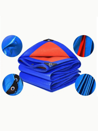 1 pieza Lona reversible impermeable y resistente al desgarro, ligera, adecuada para carpas, camping y varias ocasiones, se puede usar como cubierta de lluvia, cubierta protectora, sombra solar, para automóvil, hogar, camping, etc.
