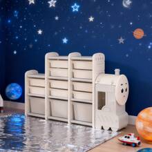 Organizador Infantil De Juguetes Cesta De Juguetero Para Sala O Dormitorio - Blanco - Ver 1