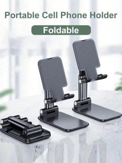 360° Rotatable Foldable Phone Stand, Adjustable Desktop Phone Holder Base Compatible With IPhone 15/15 Pro/15 Pro Max/14/13 Mini/13/13 Pro Max/12 Mini/12/12 Pro/12 Pro Max/11/11 Pro/11 Pro Max/Xs/Xs Max/XR/X/8/7, Galaxy S22 Ultra/S22+/S22/S21/S21+/S20/S20 Ultra/S10/S10+/S9/S9+, Galaxy Note 30/20+/10+/10/30s/4 A90/5 A60/5 A80, Switch And All Smartphones Compatible With IPhone, Android Phone, Gift For Birthday, Family, Friends Gifts Birthday Phone Accessories Strong Load-Bearing