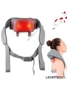 LEVIATECH Shoulder & Neck Massager Shawl, Electric Vibrating Trapezius Muscle Massage Device, Gift For Parents&Men&Women, Kneading Neck & Shoulder Massager - Rechargeable - View 6