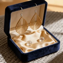 1 Pair Exaggerated Retro Geometric U-Shaped Earrings, Unique Personalized Ear Accessories Everyday Wear For Holiday Parties - 金色 - 查看 3