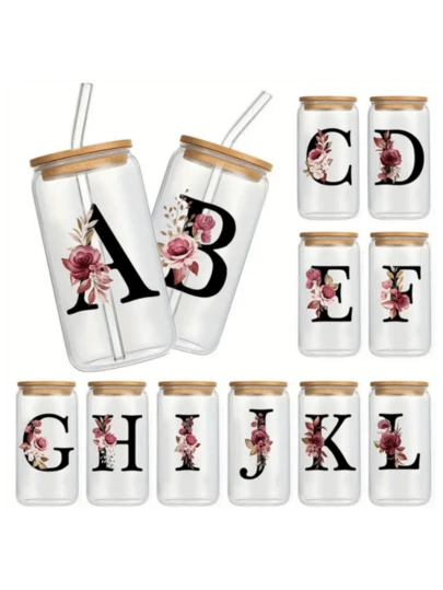 1 pieza Taza de café con tapa y pajita de bambú, vaso tipo tarro de albañil con tapa de bambú, vaso de agua portátil para camping al aire libre