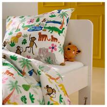 IKEA NATTHÄGER 納海格手偶 3 件組 聚酯纖維超柔軟 熱帶風情萌趣造型 無小零件 兒童早期教育益智想像力玩具 - 彩色 - 查看 6