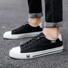 Zapatos deportivos casuales de hombre para primavera/verano 2025 con múltiples funciones, de corte bajo, antideslizantes, resistentes al desgaste y transpirables - Blanco y Negro - Ver 6