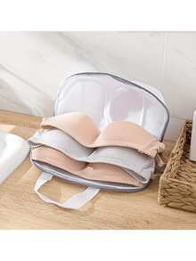 Sac de lavage pliable pour soutien-gorge et sous-vêtements avec fermeture éclair et poignée, protège vos vêtements intimes - Multicolore - Voir 7