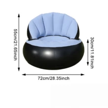 Instant Outdoor Lounge: Inflatable Shell-Shaped Sofa. Fast Setup, Plush & Insulated - Perfect For Camping, Festivals & Beach Days.