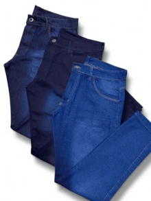 Men Jeans - 藍色 - 查看 2