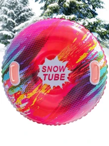 充气雪橇管 - 采用高强度PVC材质，可折叠，充气设计，是滑雪、滑雪度假村娱乐以及圣诞节和新年礼物的理想之选。颜色和款式随机发货。 - 彩色 - 查看 8