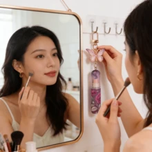 1pc 5ml Portable Mini Refillable Perfume Atomizer Keychain, Travel Size Spray Bottle Accessories For Women Girls, Mom Gifts Vacation Summer Travel Essentials-Purple Butterfly - Bướm Tím - Xem 7