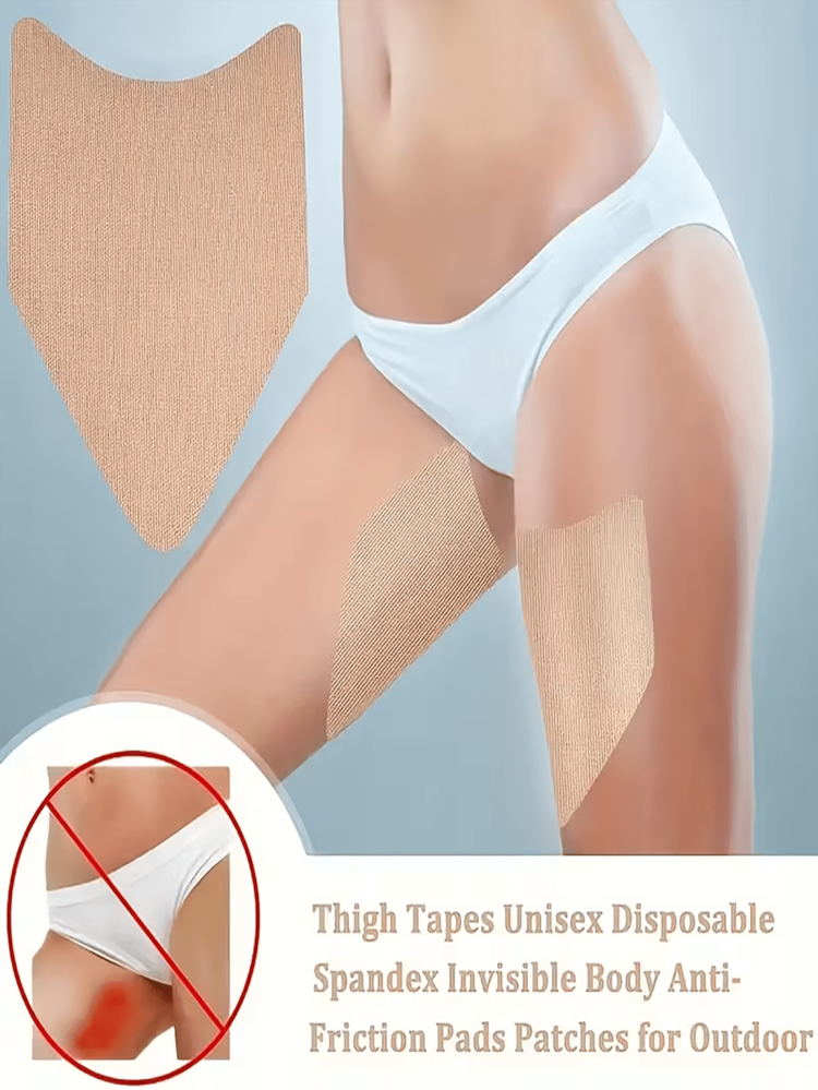 10pcs Anti Friction Thigh Strap - Invisible Strip, Suitable For Inner Thighs And Calves. Provide Protection For Both Men And Women While Reducing Leg Friction; Ideal Choice For Summer Activities | Leg Support Straps, Wear Resistant, Breathable Fabric, Seamless Design, Straps, Elastic Straps, Compression Sleeves, Lifestyle, Runners And Athletes, Camping Equipment, Camping Essentials - Multicolor - View 6