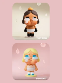 Cry Again Series Blind Box Collectibles, Includes 12 Regular Designs + 3 Hidden Designs, ABS Hard Material Non-Flocked, Cute Blind Box, Toy Blind Box, Exquisite Home Decor Ornament, Birthday And Christmas Gift - Multicolor - View 6