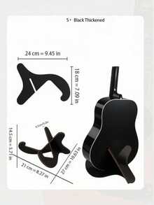 1pc Wooden Foldable & Portable Guitar Stand, EVA Foam Protection, Ideal Gift For Instrument Lovers, Suitable For Ukulele, Guitar, Bass, Violin, Etc.