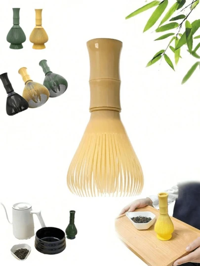 Matcha Whisk, Matcha Whisk/Stirrer, With Matcha Whisk Holder, Matcha Whisk, Resin Matcha Whisk, Handmade Traditional Japanese Tea Whisk, For Authentic Tea Preparation