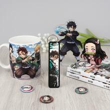 1pc Demon Slayer Anime Cartoon Character Tanjiro Kamado & Zenitsu Agatsuma Bag Charm Pendant, Fashionable Anime Accessory For Daily Wear Or Gift - Multicolor - View 4