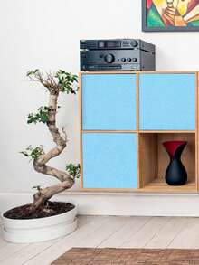 1卷丝滑质感自粘可移除可重复使用压纹乙烯基墙纸贴纸，适用于厨房橱柜、客厅、浴室、卧室、家具装饰、防溅墙，尺寸为15.7英寸 x 118英寸 - 彩色 - 查看 15