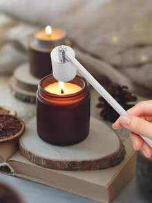 1个蜡烛芯熄灭器，钟形蜡烛熄灭器，蜡烛制作香薰蜡烛台配件，多色工艺家居装饰 - 彩色 - 查看 2