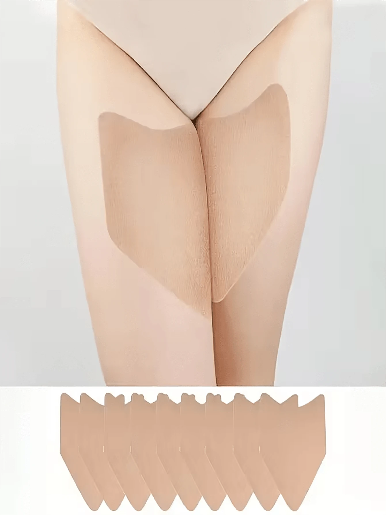 10 Stück Anti-Reibungs-Oberschenkelband - Unsichtbarer Streifen, geeignet für Oberschenkel und Waden. Bietet Schutz für Männer und Frauen und reduziert Beinreibung; ideale Wahl für Sommeraktivitäten | Beinunterstützungsstreifen, abriebfest, atmungsaktives Material, nahtloses Design, Streifen, elastische Streifen, Kompressionshülsen, Lifestyle, Läufer und Athleten, Camping-Ausrüstung, Camping-Grundbedarf - Verschiedenfarbig - Übersicht 1