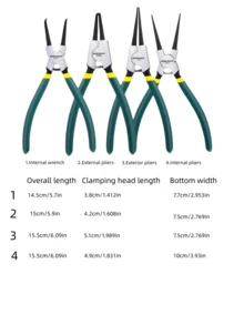 4PCS Multifunctional Jaw Pliers And Expansion Pliers Set Of Tools.6in Dual-Purpose Jaw Pliers Suitable For Industrial Operations, Household Repairs, And Automotive Repairs - Lime Green - View 3
