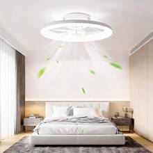 Bedroom Ceiling Fan Light, Home Decor With Design Sense - White - View 6