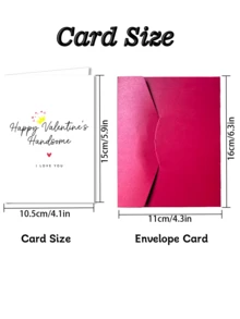 2 szt./zestaw zabawnych, kreskówkowych kartek walentynkowych z kopertami – dla niego, męża i chłopaka, romantyczny prezent dla mężczyzn, różnorodne wzory świąteczne, odpowiednie również dla rodziny, przyjaciół i współpracowników – puste miejsce w środku na osobiste życzenia – odpowiednie na Nowy Rok, Walentynki, urodziny, gratulacje i okazje do wyrażania wdzięczności - C - Zobacz 2
