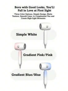 Melaide Salon-Grade Fast Drying Hair Dryer | Low Noise Lightweight Foldable Travel Hair Dryer | Perfect Hair Care Gift For Men And Women - Multicolor - View 9