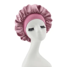 1件装女士时尚缎面睡帽，宽松系带设计 - 柔软顺滑，适合卷发和直发，透气舒适，适合日常佩戴、运动和特殊场合，舒适睡衣，面料质地光滑。 - 彩色 - 查看 16