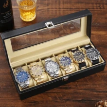 6-Piece Multi-Style Men's Party Watch Gift Set Durable Steel Band Fashion Watches For Him With Box Included Ideal For Birthdays Anniversaries Holidays - A - View 3