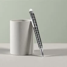 Bút bi kim loại/bút đầu nhọn xoay kiểu mới, viết trơn tru, thiết kế lưới sáng tạo, bút thư pháp cho học sinh, bút ký văn phòng, có thể thay ruột bút. - Cái bút - Xem 4