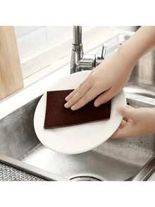 1/3pcs Set Diamond Grit Sponge Scrubber, Kitchen Cleaning Tool, Pot Rust Removal Grinding Sponge Block, Kitchen, Bathroom, Home Supplies