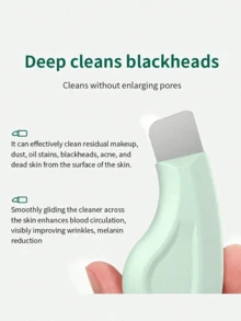 1-Piece Human-Shaped Blackhead Remover Tool - Gentle Pore Cleanser, Silicone Facial Scraper For Deep Cleansing | Facial Shovel Skin Cleanser & Nose Blackhead Extractor | Mild Unisex Skincare Tool | Suitable For Morning & Evening Skincare, Pre-Makeup Preparation, Post-Facial Care, Business Travel, Weekend At-Home Spa, Beauty Gift Sets & All-Season Use - 綠色 - 查看 8