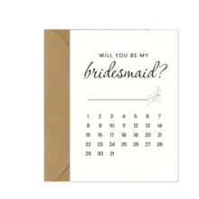 1套伴娘邀请卡 - 完美的婚礼回礼，充满趣味和真挚情感的邀请创意 - 彩色 - 查看 7