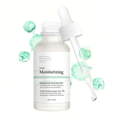 2%玻尿酸+维生素B5（含神经酰胺），多层次保湿精华液，令肌肤更饱满、更柔滑。