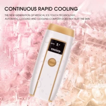 BoBay 1pc Women's Painless IPL Hair Removal Device, 5 Adjustable Levels, 990,000 Flashes, Ice Cooling, Permanent Pulsed Light Laser Hair Removal For Underarms, Legs, Bikini Line, Long-Lasting Effect, Home Hair Removal - Multicolor - View 4