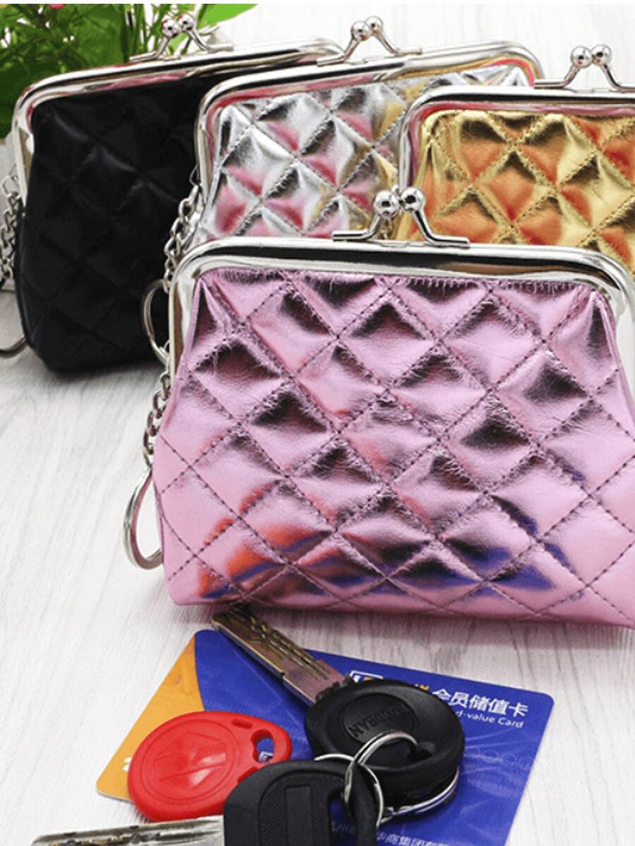 New Women's Wallet; Small Women's PU Coin Purse Key Card Holder Wallet. - Multicolor - View 1