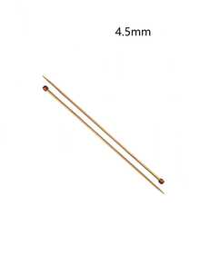 35cm單頭針編織針套裝/碳化竹針（2pcs）2.0mm-2.25mm-2.5mm-2.75mm-3.0mm-3.25mm-3.5mm-3.75mm-4.0mm-4.5mm-5.0mm-5.5mm-6.0mm-6.5mm-7.0mm-8.0mm-9.0mm-10.0mm - 卡其色 - 查看 17