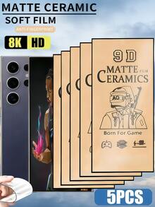 5 Miếng Dán Màn Hình Mềm Mờ Phẳng (Không Phải Kính) Tương Thích Với Samsung Galaxy S26 A57 A37 Chống Vân Tay Phủ Toàn Diện Không Viền Trắng Chống Vân Tay, Độ Trong Suốt HD, Tương Thích Với Ốp Lưng, Dễ Dán Miếng Dán Màn Hình Cần Thiết, Sử Dụng Hàng Ngày, Văn Phòng, Nhà Miếng Dán Màn Hình Điện Thoại Chống Nước Chống Va Đập Chống Trầy Xước - Trong sáng - Xem 1